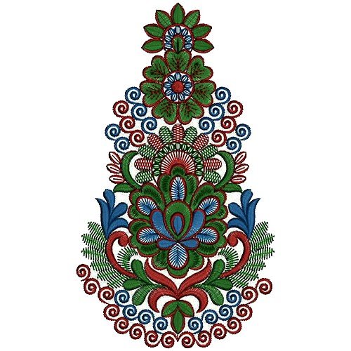 African Caftan Embroidery Kali Design 15521
