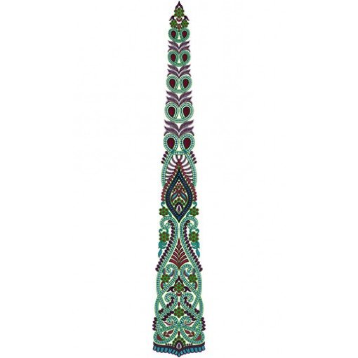 Casual Fashion Long Kali Embroidery 15798