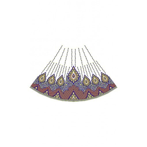 Fancy Engagement Lehenga Design 16489