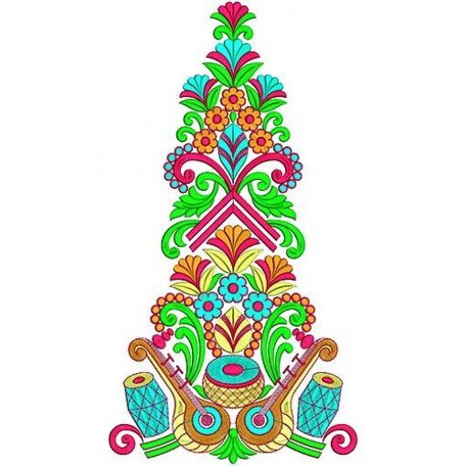 Wedding Lehenga Embroidery Design 16844