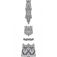 Dress Cording Embroidery Kali Design 16862