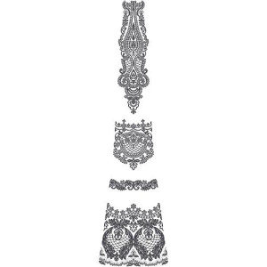 Dress Cording Embroidery Kali Design 16862
