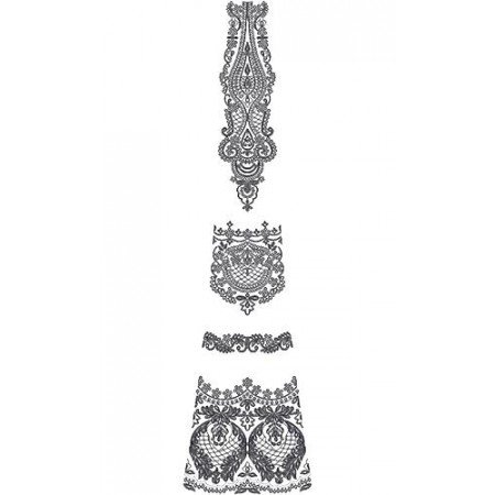 Dress Cording Embroidery Kali Design 16862