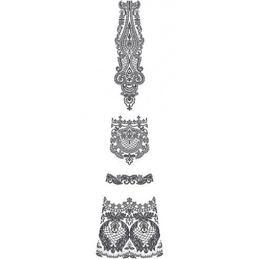 Dress Cording Embroidery Kali Design 16862