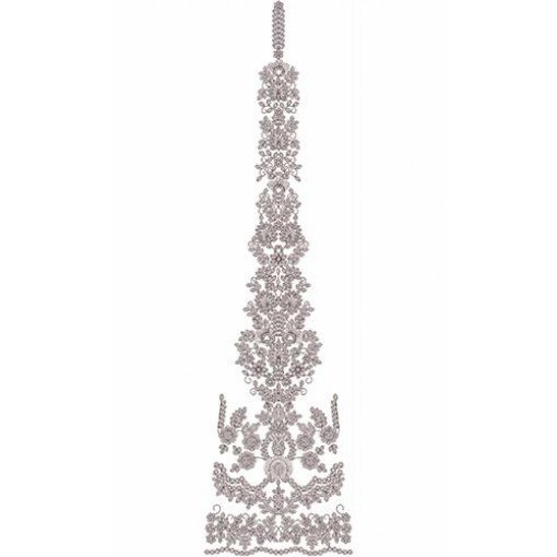 Lehenga Choli Cording Embroidery Design 16864