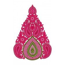 Arabesque Damask Embroidery Design 16872
