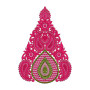 Arabesque Damask Embroidery Design 16872