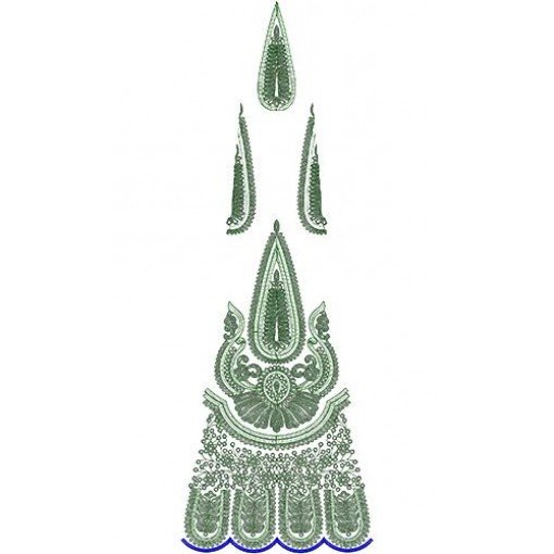 Anarkali Cording Embroidery Design 16876