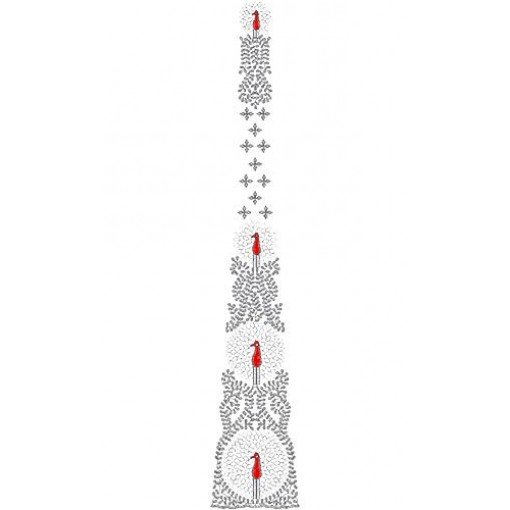 Disney Princess Dress Type Embroidery Design 16877