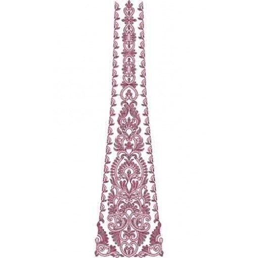 Lehenga Kali Embroidery Cording Design