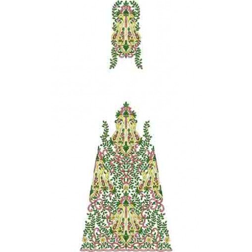 Pakistani Dress Kali Embroidery Designs