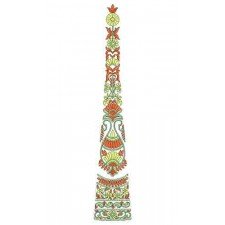 Fancy Saudi Burkha Embroidery Kali Design