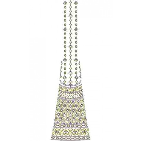 Umbrella Dress Kali Embroidery Cording Design