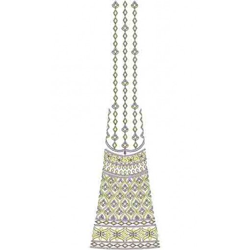 Umbrella Dress Kali Embroidery Cording Design