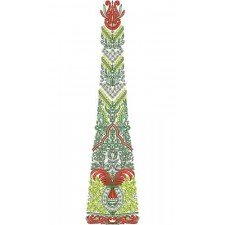 Punjabi Wedding Saree Embroidery Kali Design