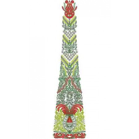 Punjabi Wedding Saree Embroidery Kali Design