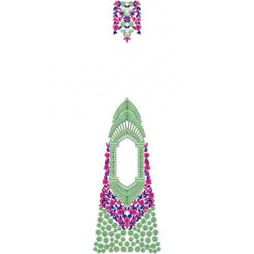 Heavy Indo Western Cording Embroidery Design