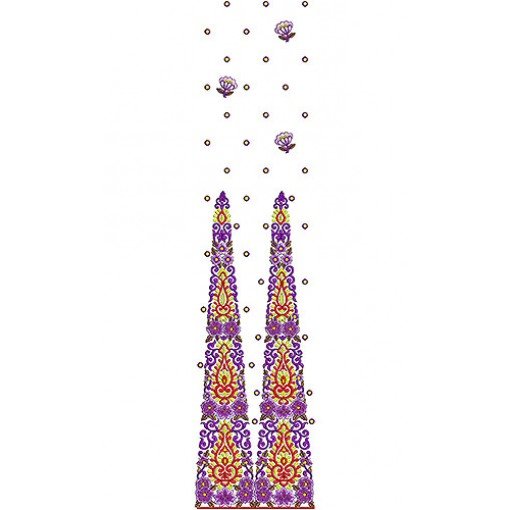 Designer Kali Daman Style Catalog Embroidery Design