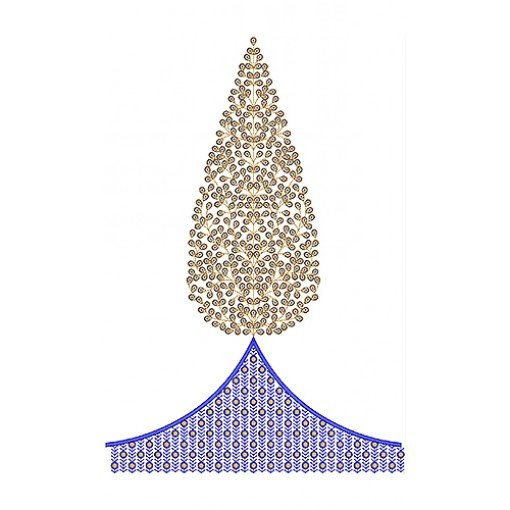 5MM Sequins Kali Embroidery Design 18856