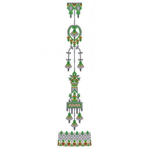 Foliage Spiral Kali Embroidery Design 24501