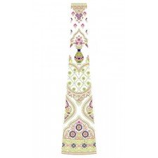 Pink Flower Pot In Kali Embroidery Design 24502