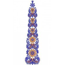 Net Fabric Kali Embroidery Design 2457