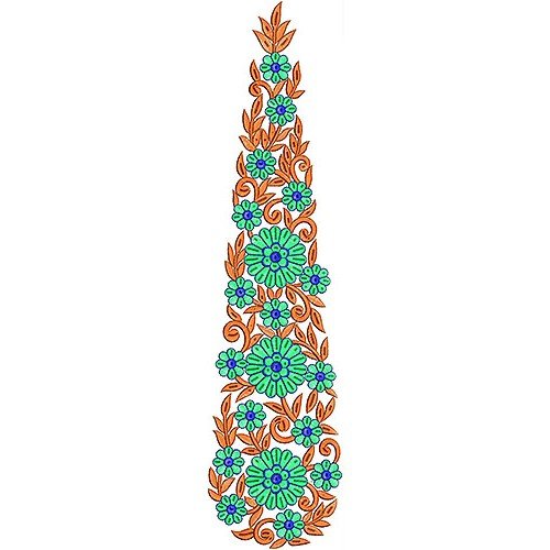 Long Kali Embroidery Design 2458