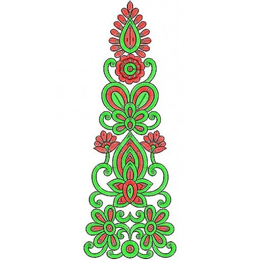 Modern Baju Kurung Embroidery Design