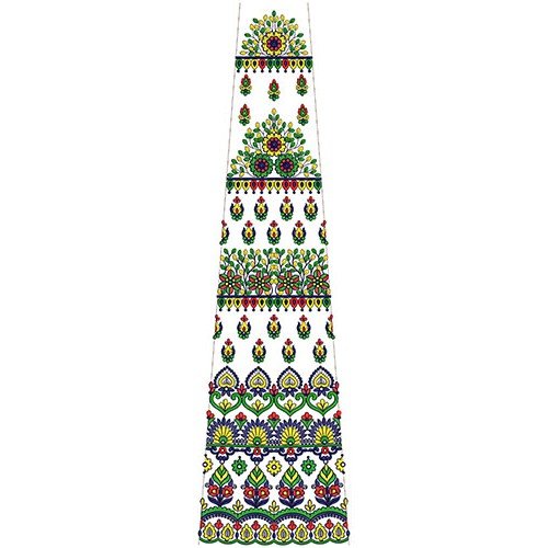 Designer Indian Lehenga Kali Embroidery Design 30007