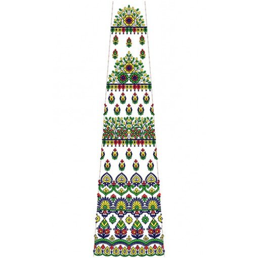 Designer Indian Lehenga Kali Embroidery Design 30007