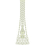Cording Rhinestone Handwork Ghagara 30072