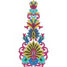 Sequins Kali Dress Embroidery Design