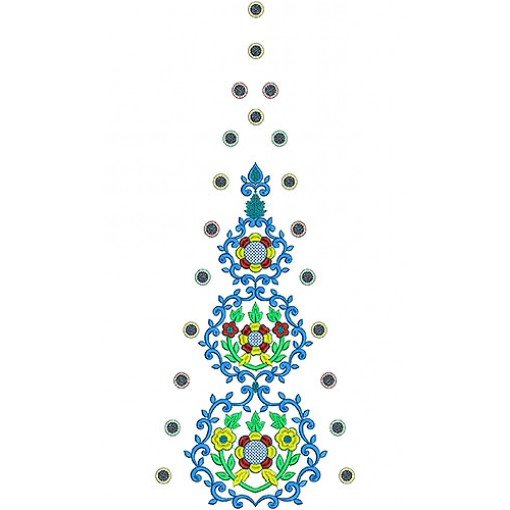 Designer Dress Kali Embroidery Design