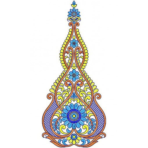 Designer Ballroom Dress Embroidery Design