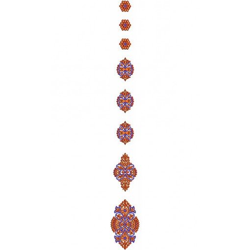 Sari Kali Embroidery Design