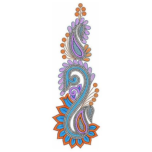 South Indian Saree Sequins Embroidery Design