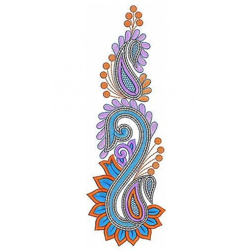 South Indian Saree Sequins Embroidery Design