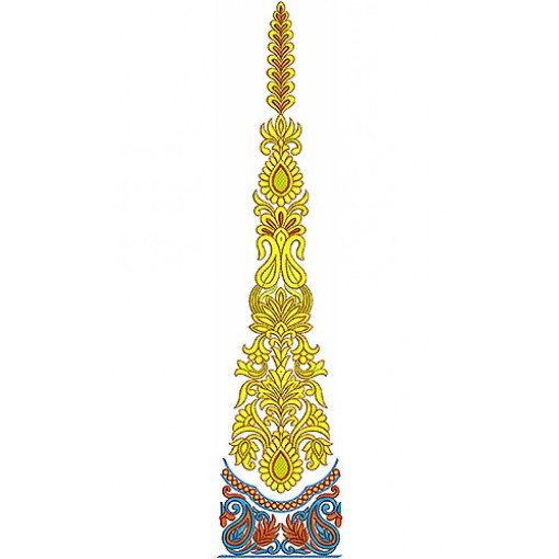 Kali Embroidery Design For Kaftan 3701