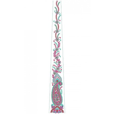 Paisley Kali Design for Plain Satin | Cotton | Net Fabric