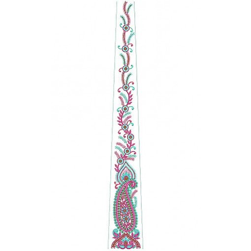 Paisley Kali Design for Plain Satin | Cotton | Net Fabric