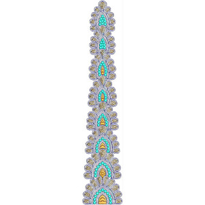 Heavy Embroidery Kali Design