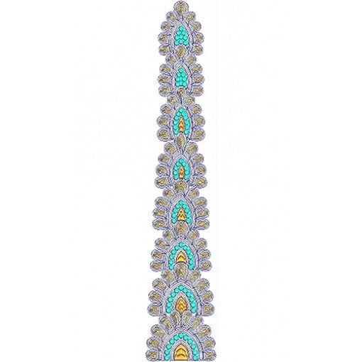 Heavy Embroidery Kali Design