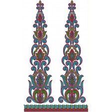 Long Anarkali Dresses Kali Embroidery Design