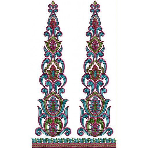 Long Anarkali Dresses Kali Embroidery Design