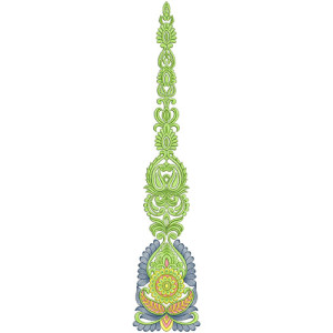 Georgette Kali Embroidery Design