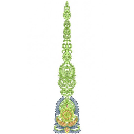 Georgette Kali Embroidery Design