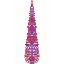 8640 Anarkali Embroidery Design