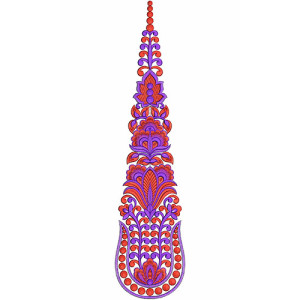 8640 Anarkali Embroidery Design