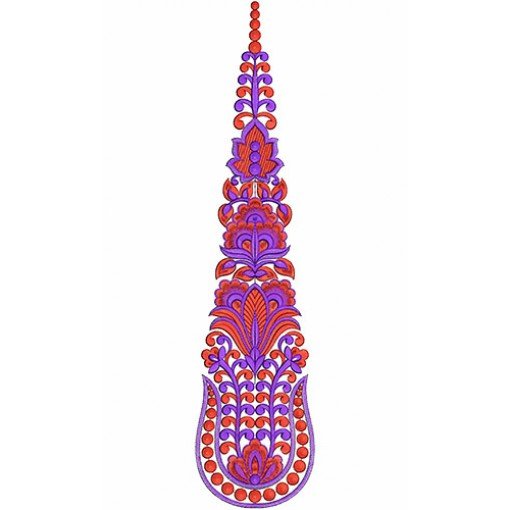 8640 Anarkali Embroidery Design