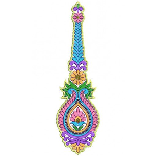 8642 Anarkali Embroidery Design